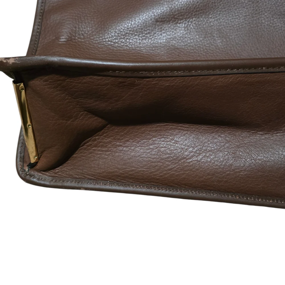 Louise et Cie Brown Leather Shoulder Bag